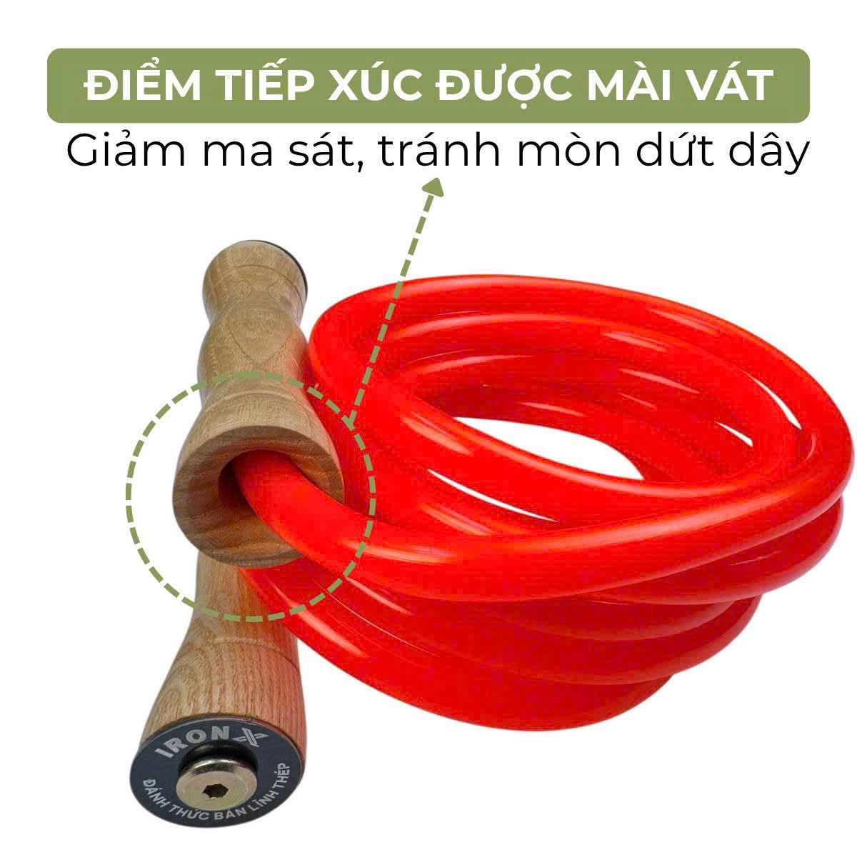Bề mặt tiếp xúc của dây PVC